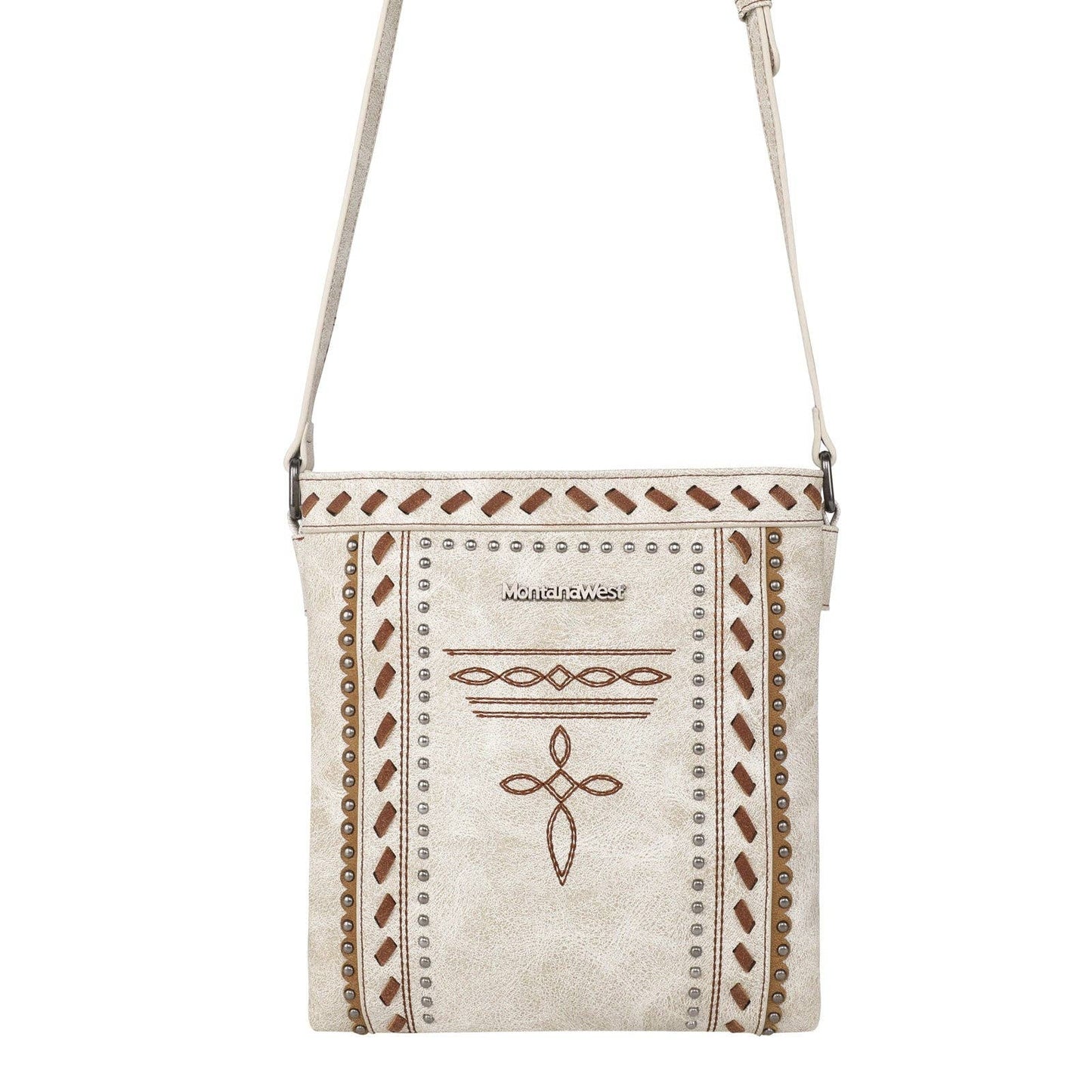 MW1124G-9360 Montana West Embroidered Stitch Crossbody