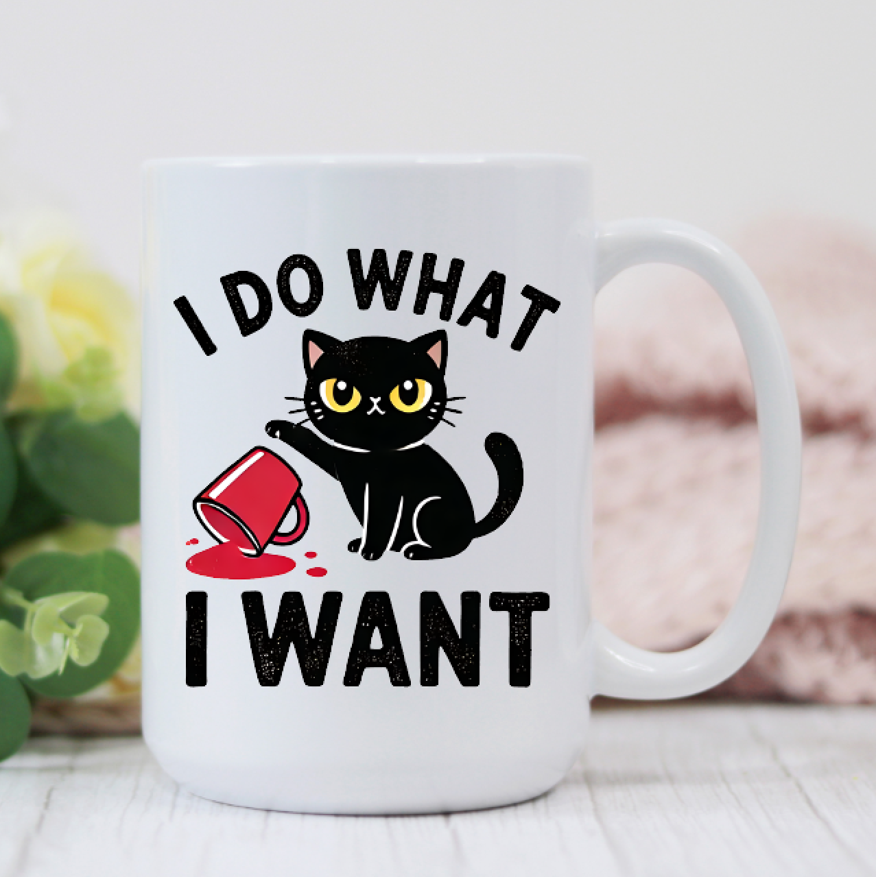 I Do What I Want Grumpy Cat 15oz Coffee Mug