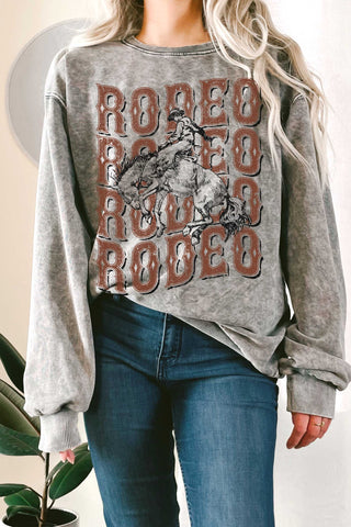 CLEARANCE RODEO COWBOY MINERAL TERRY SWEATSHIRT