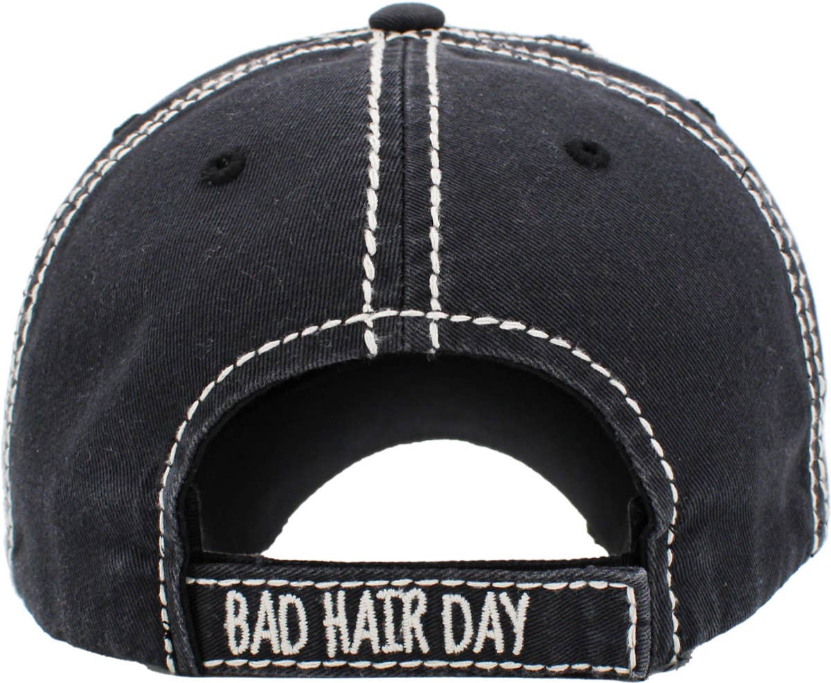 Bad Hair Day Washed Vintage Ball Cap