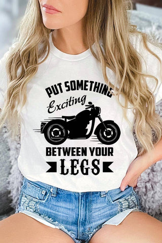 Put Something Exciting Motorcycle Graphic Tee