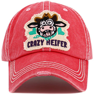 Crazy Heifer Vintage Ballcap