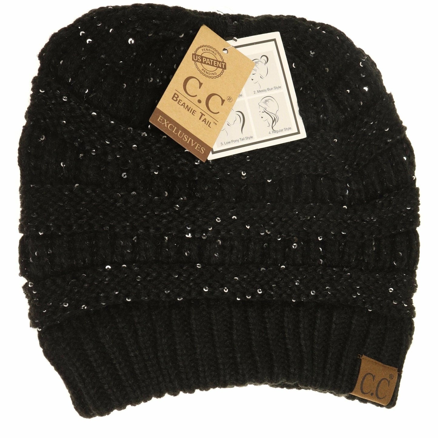 Sequin CC Beanie Tail Beanie MB730