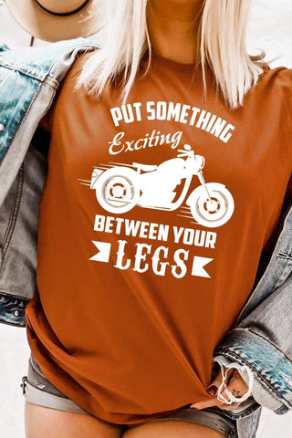 Put Something Exciting Motorcycle Graphic Tee