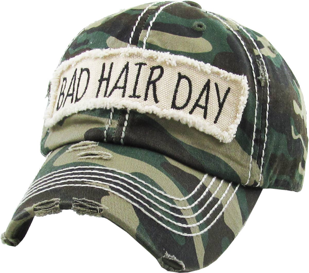 Bad Hair Day Washed Vintage Ball Cap