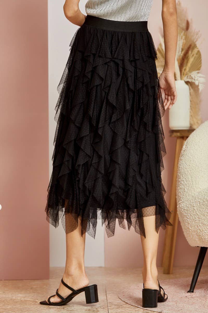 Textured Tulle Skirt