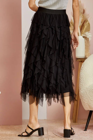 CLEARANCE Textured Tulle Skirt