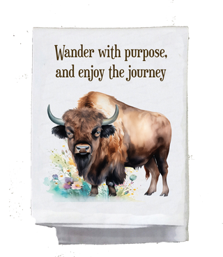 Animal, Dish Towel, Bison
