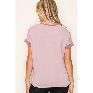 STACCATO V NECK TERRY TOP