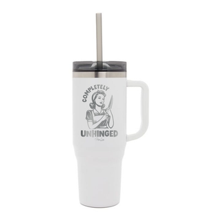 Completely Unhinged Laser Etched 40oz Tumbler + Straw