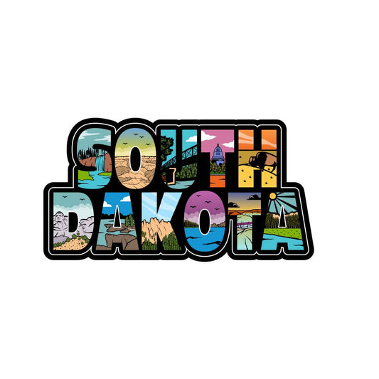 South Dakota 3D Bubble Sticker