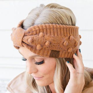 CC Crafted Pom Detail Head Wrap headband ear warmer