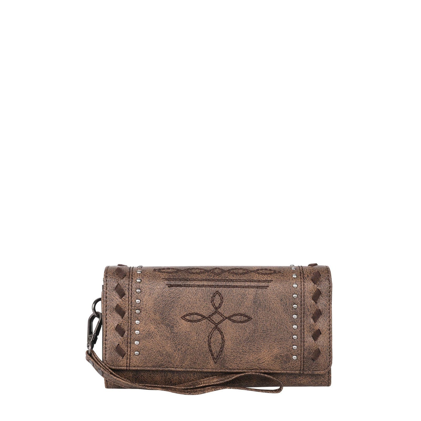 MW1124-W002 Montana West Embroidered Stitch Wallet