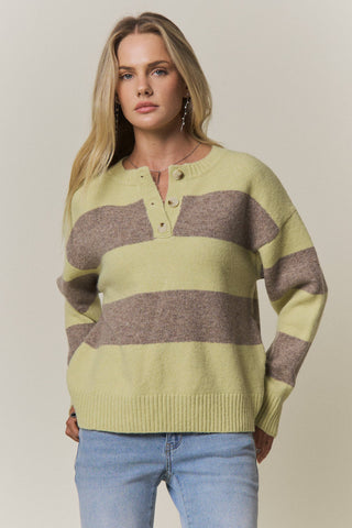 Adora COZY CHIC STRIPED SWEATER