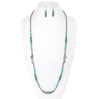 Sophia Collection Western Navajo Pearl Thunderbolt Necklace Set