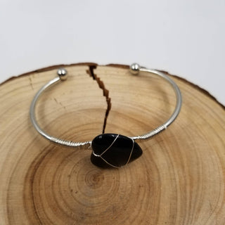 Handmade Natural Crystal Heart Bracelet