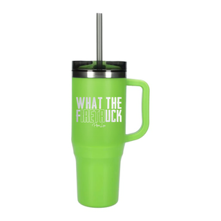 What The Firetruck Laser Etched 40oz Tumbler + Straw