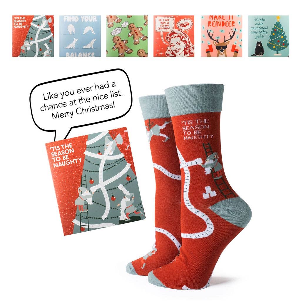 Two Left Feet Holiday Gift Card and Sock Set