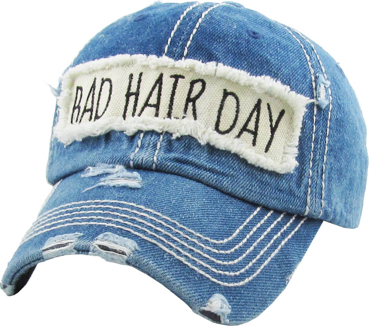 Bad Hair Day Washed Vintage Ball Cap