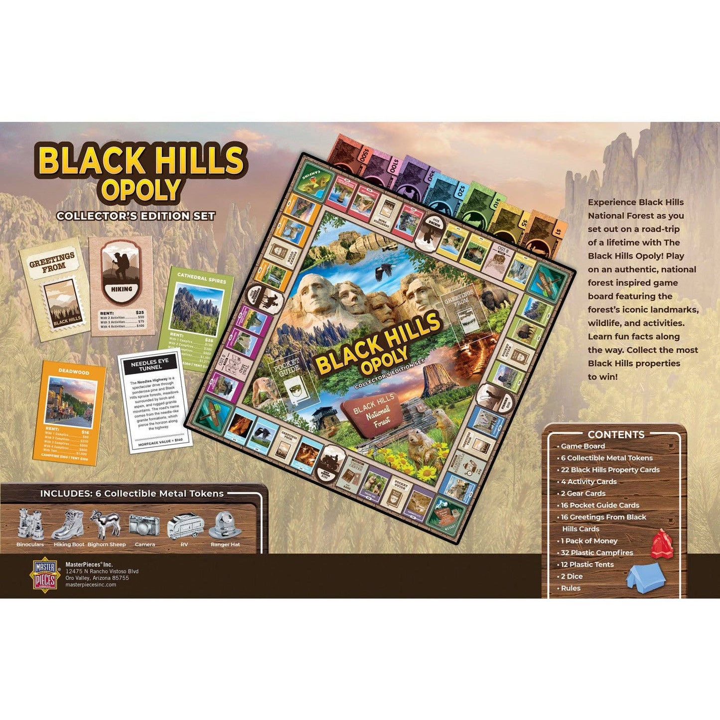 Black Hills Opoly Board Game