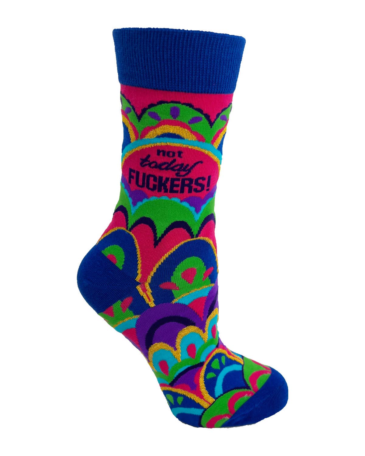 Not Today Fuckers Women's Novelty Crew Socks