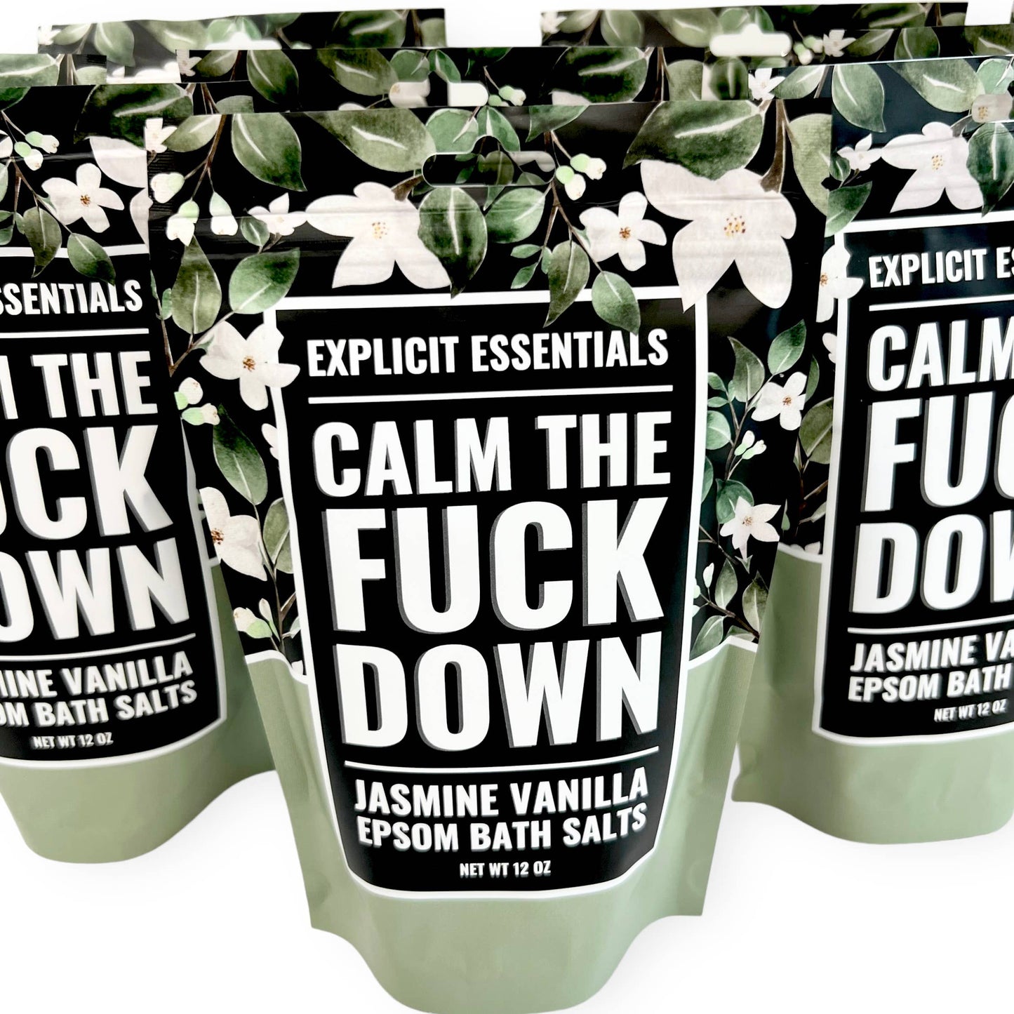 Calm The Fuck Down Bath Epsom Salts 12oz Bag