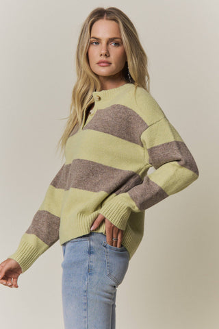Adora COZY CHIC STRIPED SWEATER