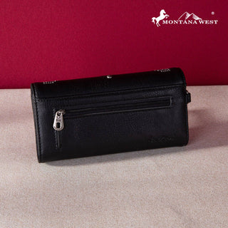 MW1248-W002 Montana West Embroidered Collection Wallet