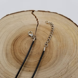 Bronze Natural Crystal Moon Pendant Necklace