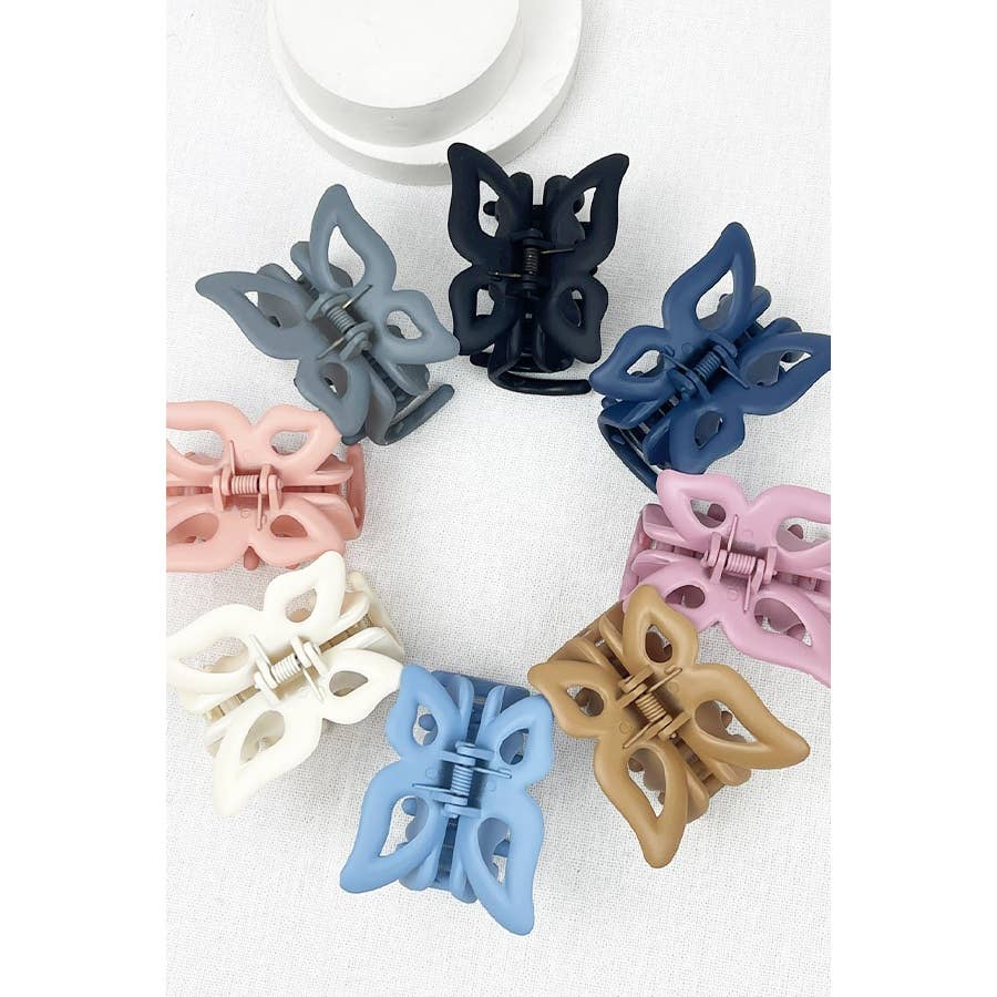 Matte Butterfly Hair Claw
