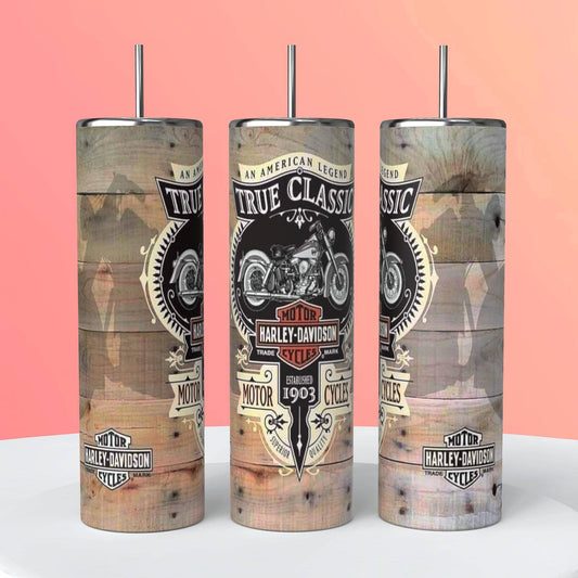 Classic Harley Motorcycle 20oz Tumbler
