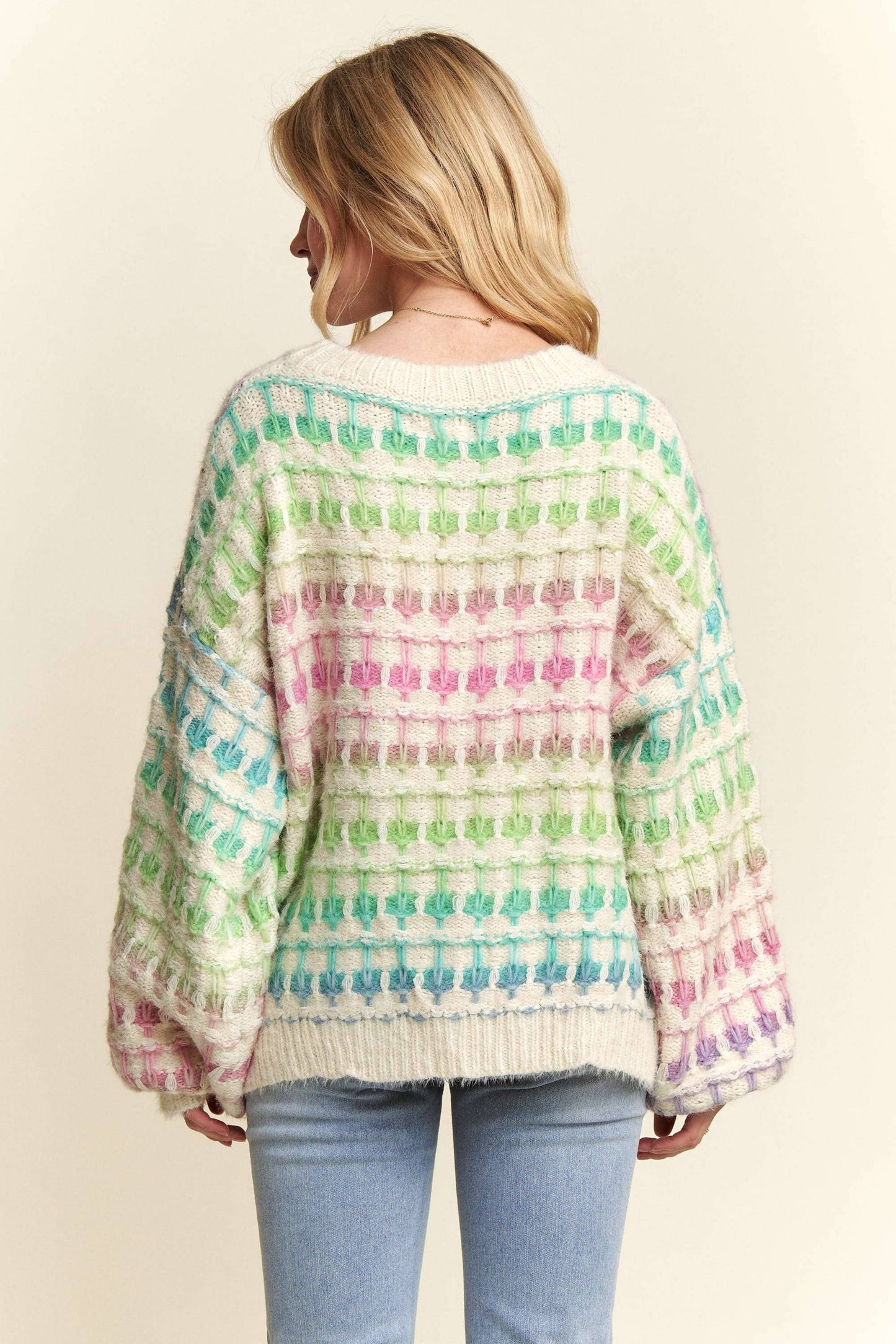 Adora MULTI COLOR OMBRE SWEATER TOP