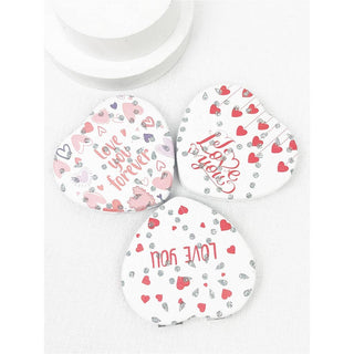 I LOVE YOU Heart Shape Double Sided Mirror