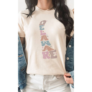 SOUTH DAKOTA Adorned, Bubble Letter, State Shape Graphic Tees