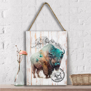 BLACK HILLS SOUTH DAKOTA Western Buffalo Turquoise Wall Decor