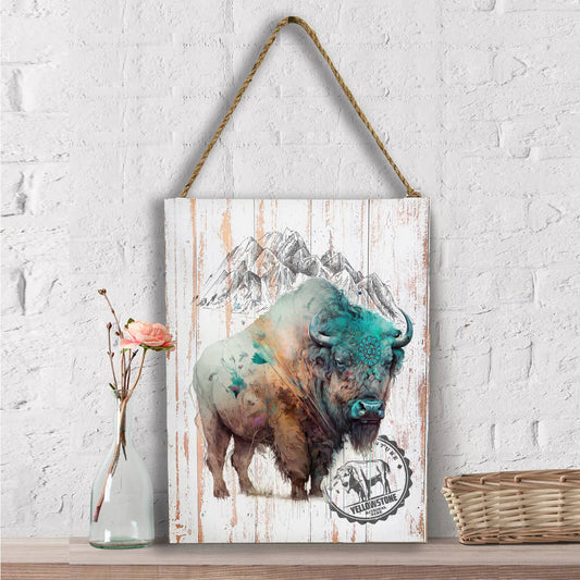 BLACK HILLS SOUTH DAKOTA Western Buffalo Turquoise Wall Decor