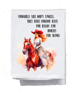 Cowgirl, Dish Towel, Cowgirls on Horses