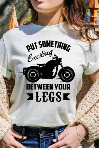 Put Something Exciting Motorcycle Graphic Tee