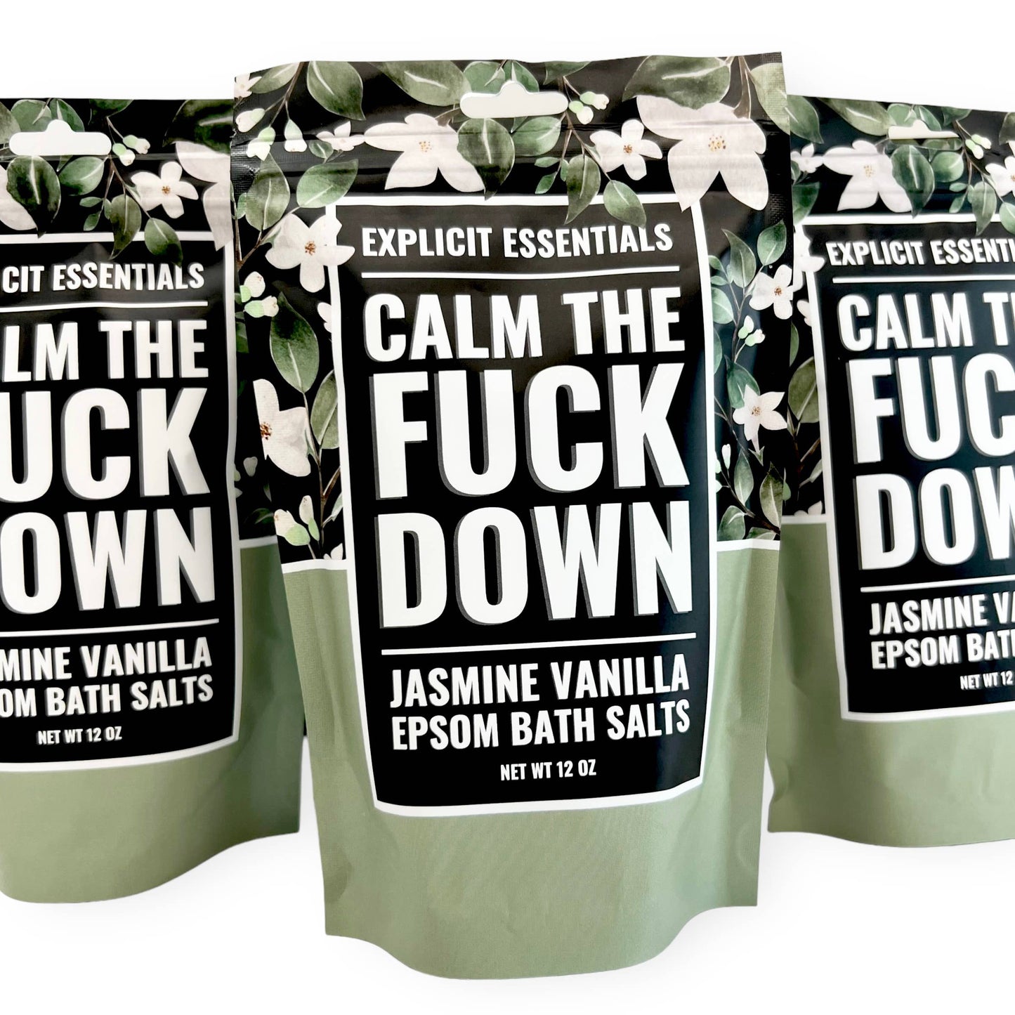 Calm The Fuck Down Bath Epsom Salts 12oz Bag