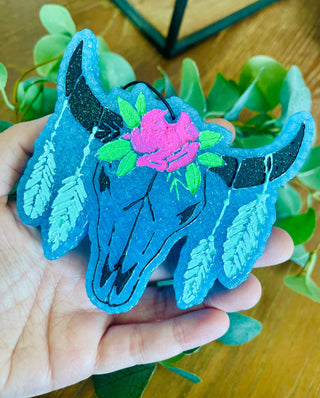 Feather Bull Car Freshie 