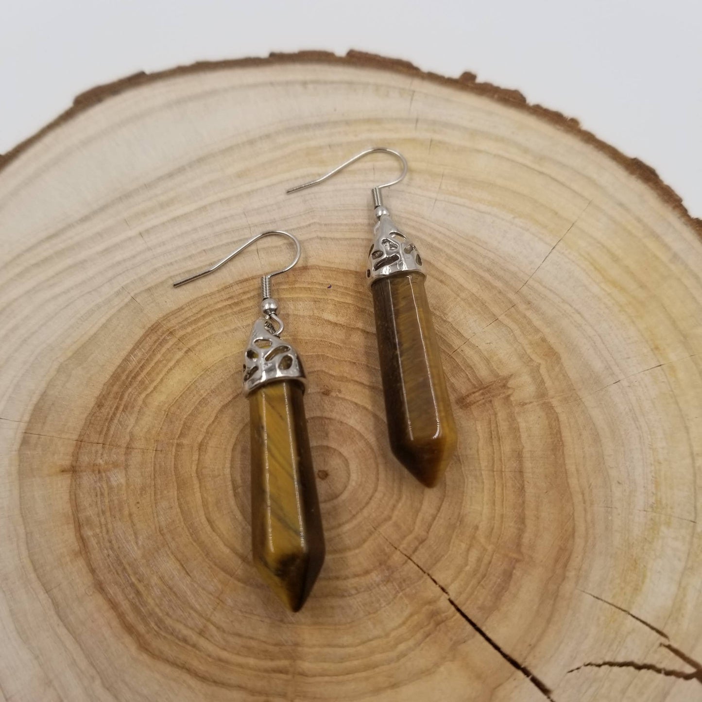 Handmade  Natural Healing Stone Earrings