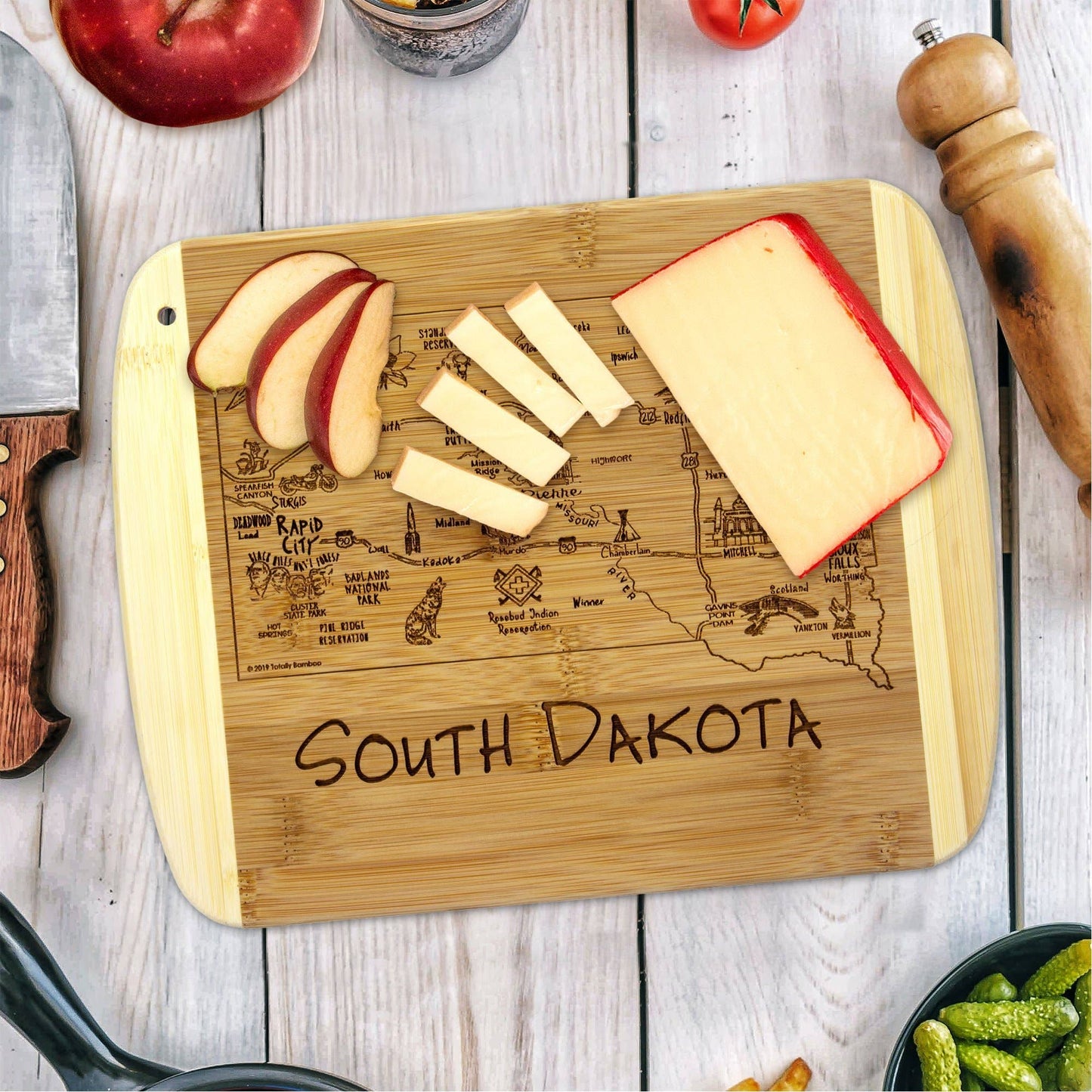 A Slice of Life South Dakota 11" Cutting & Serving Board