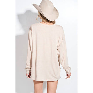 CLEARANCE  heart tri-blend oversized top