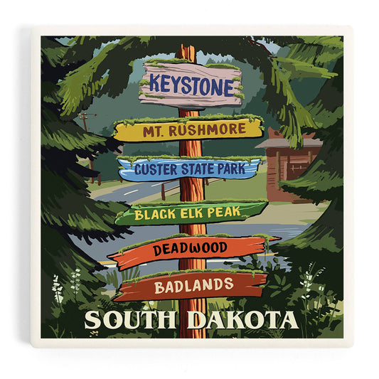 CERAMIC COASTER Keystone, South Dakota, Destinations