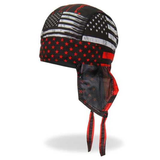 Hot Leathers Flag Bullets Lightweight Headwrap Do-rag Durag Bandana