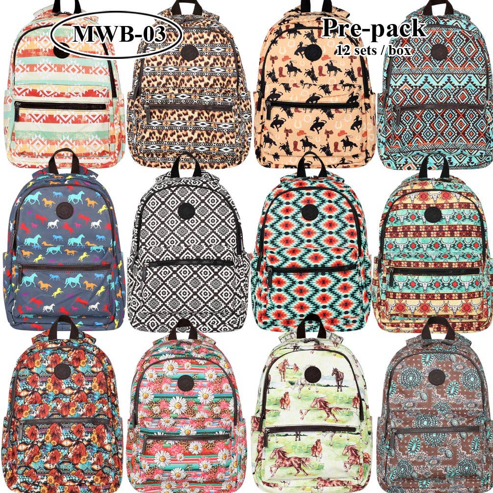 Montana West Western Print Backpack