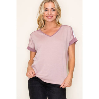 STACCATO V NECK TERRY TOP