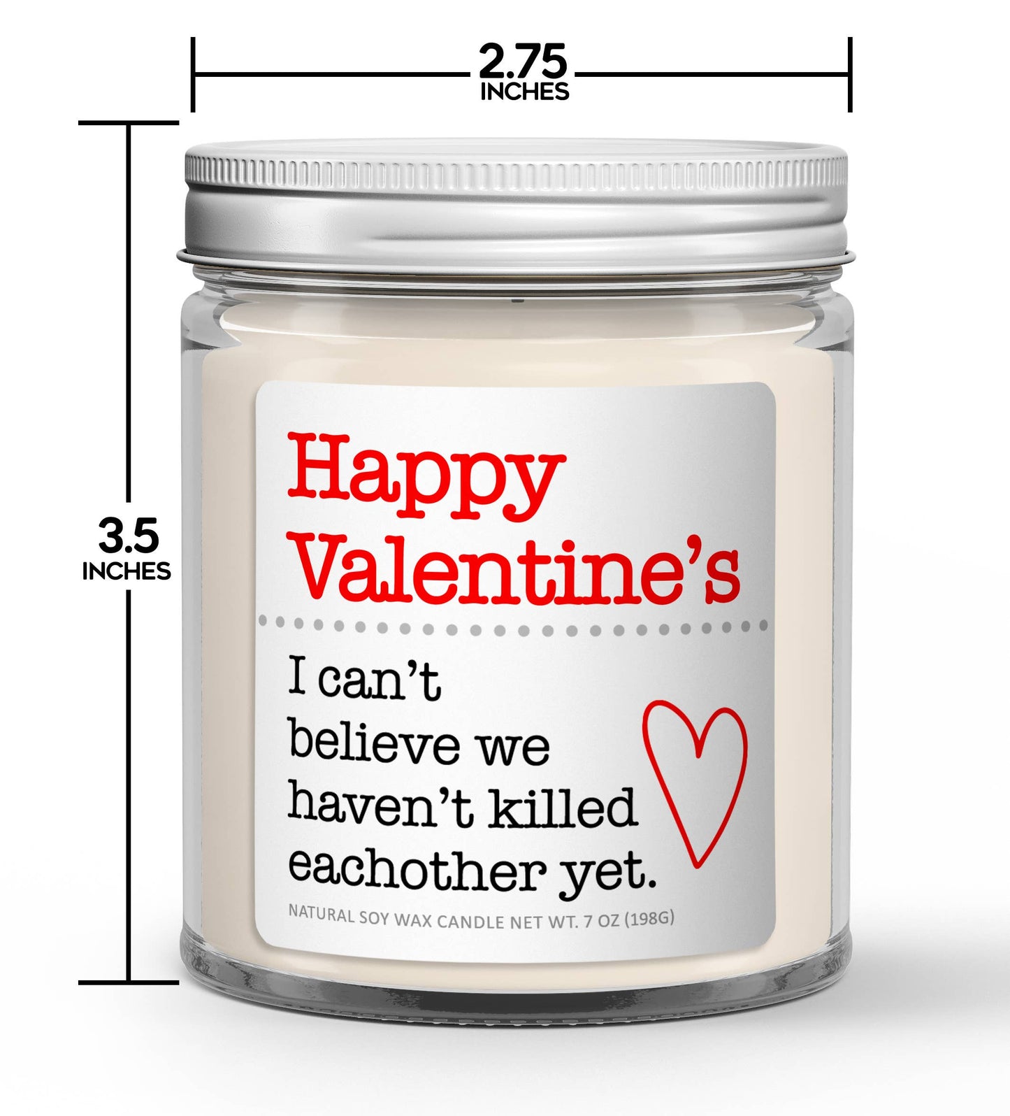 Happy Valentine's Soy Candle - Funny Valentine's Day Candle