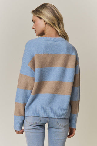 Adora COZY CHIC STRIPED SWEATER