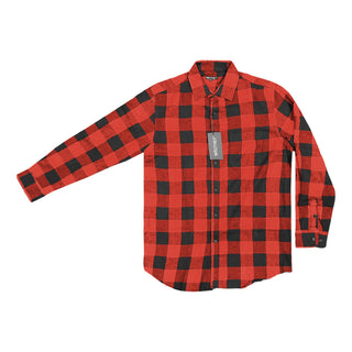 ***clearance****Red/Black Buffalo Plaid Flannel L/S Shirt